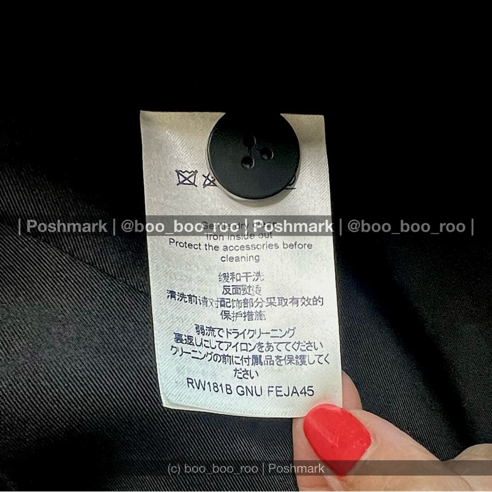 LOUIS VUITTON Ready-to-Wear Black Military Vegan Leather Jacket, 💯AUTHENTIC - Picture 7 of 15